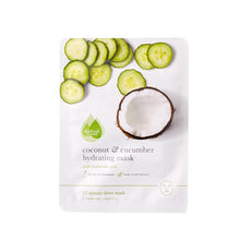 Load image into Gallery viewer, COCONUT & CUCUMBER HYDRATING SHEET MASK